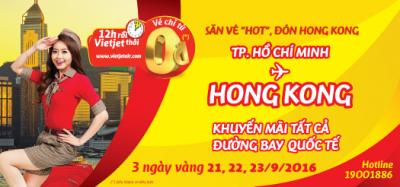 Săn vé 0đ đường bay quốc tế của Vietjet